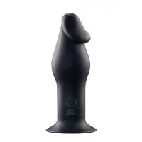 Черный анальный вибромассажер 5INCH RECHARGEABLE BUTTPLUG - 12,7 см черный 