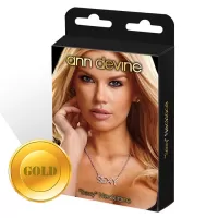 Золотистая цепочка с подвеской SEXY золотистый 