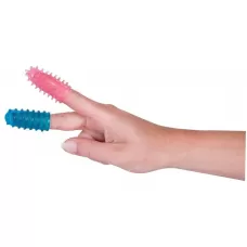 Комплект из 2 насадок на пальцы Vorspiel Finger голубой с розовым 