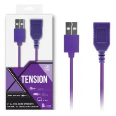 Фиолетовый удлинитель USB-провода - 100 см фиолетовый 