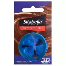 Насадка стимулирующая Sitabella 3D  Шоколадное чудо  с ароматом шоколада синий 