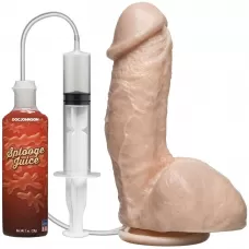Фаллоимитатор с имитацией семяизвержения The Amazing Squirting Realistic Cock - 18,8 см телесный 