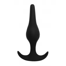 Чёрная анальная пробка Smooth - 12,5 см черный 