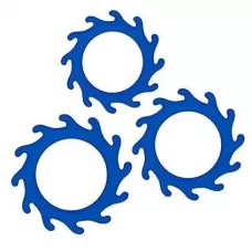 Набор из 3 синих эрекционных колец Renegade Gears синий 