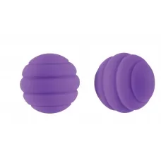 Фиолетовые стальные вагинальные шарики с силиконовым покрытием фиолетовый 