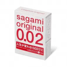Ультратонкие презервативы Sagami Original 0.02 - 3 шт прозрачный 