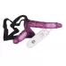 Страпон с вибрацией и вагинальной пробкой STRAP ON DUO - 18 см фиолетовый 