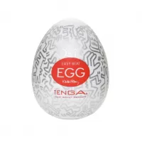 Мастурбатор-яйцо Keith Haring EGG PARTY белый 