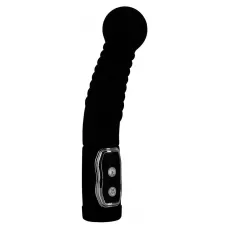 Чёрный стимулятор простаты с ротацией Prostate Twister - 20 см черный 
