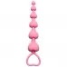 Розовая анальная цепочка Heart s Beads Pink - 18 см розовый 