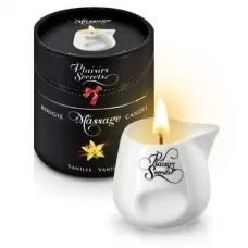 Массажная свеча с ароматом ванили Bougie Massage Gourmande Vanille - 80 мл белый 