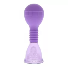 Фиолетовая помпа для клитора PREMIUM RANGE ADVANCED CLIT PUMP фиолетовый 