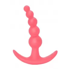 Розовая анальная пробка Bubbles Anal Plug - 11,5 см розовый 