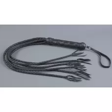 Чёрная 6-хвостая плеть - 80 см черный 