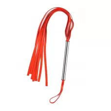 Красная плеть с металлической ручкой красный 