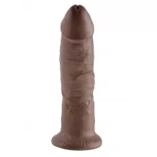 Коричневый фаллоимитатор 9  Cock - 22,9 см коричневый 