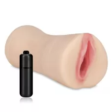 Мастурбатор-вагина с вибропулей VIBRATING PUSSY телесный 