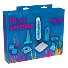Голубой вибронабор из 8 предметов Blue Appetizer голубой 