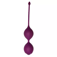 Фиолетовые вагинальные шарики Кегеля со смещенным центом тяжести Delta фиолетовый 