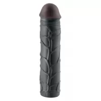 Чёрная удлиняющая насадка MEGA 3 EXTENSION - 22,8 см черный 