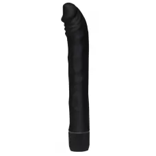 Чёрный вибромассажер-реалистик Rouge   Noir - 19 см черный 