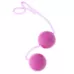 Фиолетовые вагинальные шарики на мягкой сцепке GOOD VIBES PERFECT BALLS фиолетовый 