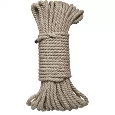 Бондажная пеньковая верёвка Kink Bind   Tie Hemp Bondage Rope 50 Ft - 15 м бежевый 