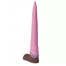 Розовый фаллоимитатор  Олень  - 34 см розовый 