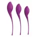 Набор из 3 фиолетовых вагинальных шариков PLEASURE BALLS   EGGS KEGEL EXERCISE SET фиолетовый 