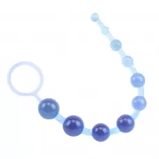 Голубая анальная цепочка Sassy Anal Beads - 26,7 см нежно-голубой 