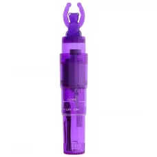 Фиолетовый клиторальный стимулятор-ракета с мишкой GOOD VIBES BEAR VIBRATOR фиолетовый 