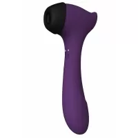 Фиолетовый вакуумный бесконтактный стимулятор клитора и вибратор Halo фиолетовый 