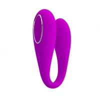 Лиловый вибратор для пар August с 12 режимами вибрации лиловый 