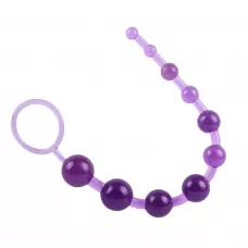 Фиолетовая анальная цепочка Sassy Anal Beads - 26,7 см фиолетовый 
