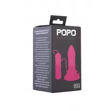 Розовая вибровтулка средних размеров POPO Pleasure - 13 см розовый 