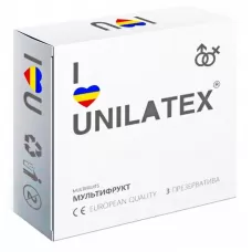 Разноцветные ароматизированные презервативы Unilatex Multifruits - 3 шт разноцветный 