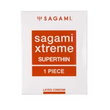 Ультратонкий презерватив Sagami Xtreme Superthin - 1 шт прозрачный 