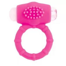 Розовое эрекционное виброкольцо A-toys розовый 
