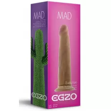 Телесный фаллоимитатор без мошонки Mad Cactus - 18,5 см телесный 