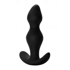 Чёрная фигурная анальная пробка Fantasy - 12,5 см черный 