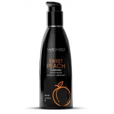 Лубрикант с ароматом спелого персика Wicked Aqua Sweet Peach - 60 мл  