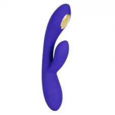 Фиолетовый вибратор с функцией электростимуляции Intimate E-Stimulator Dual Wand - 21,5 см фиолетовый 