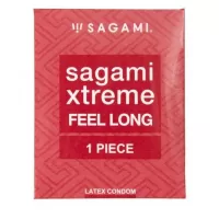 Утолщенный презерватив Sagami Xtreme Feel Long с точками - 1 шт  