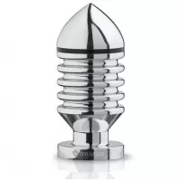 Анальный плаг для электростимуляции Hector Helix Buttplug L - 11,5 см серебристый 