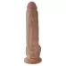 Фаллоимитатор-мулат 9  Cock with Balls - 22,9 см кофейный 