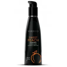 Лубрикант с ароматом спелого персика Wicked Aqua Sweet Peach - 120 мл  