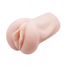 Компактный мастурбатор-вагина с эффектом смазки телесный 