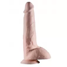 Телесный фаллоимитатор REALSTUFF REALISTIC DONG 9INCH - 23 см телесный 