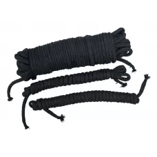 Чёрные хлопковые верёвки для бондажа черный 