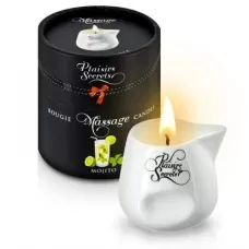 Массажная свеча с ароматом мохито Bougie de Massage Mojito - 80 мл белый 